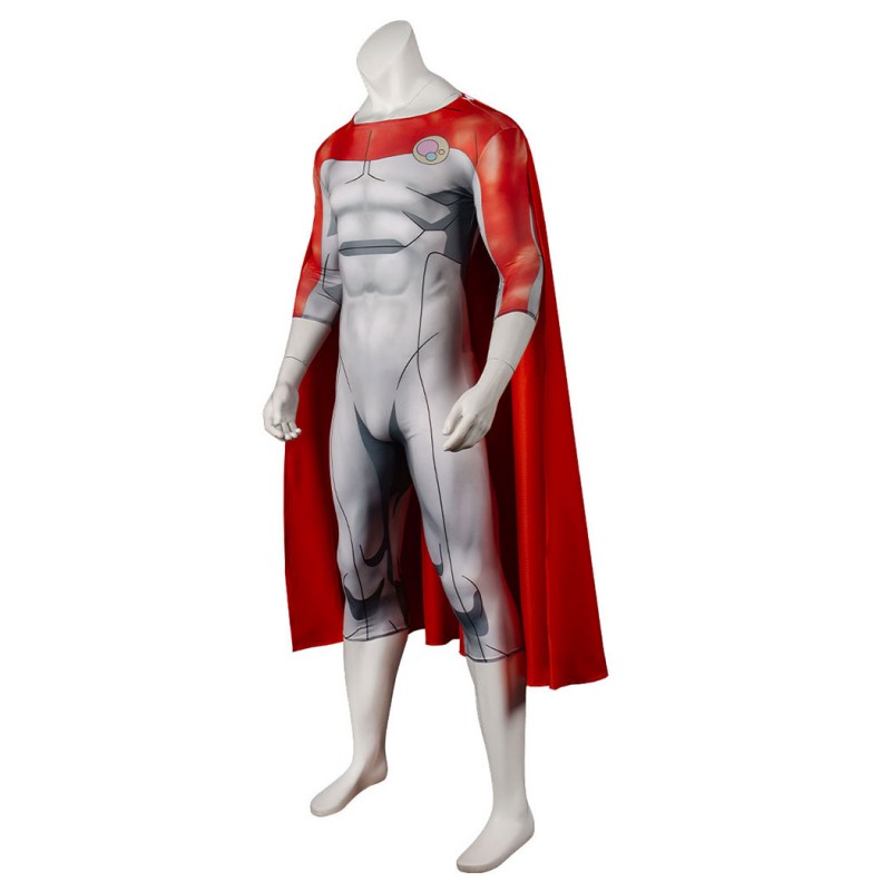Invincible Omni-Man Costume Nolan Grayson Cosplay Jumpsuit Printed Suit