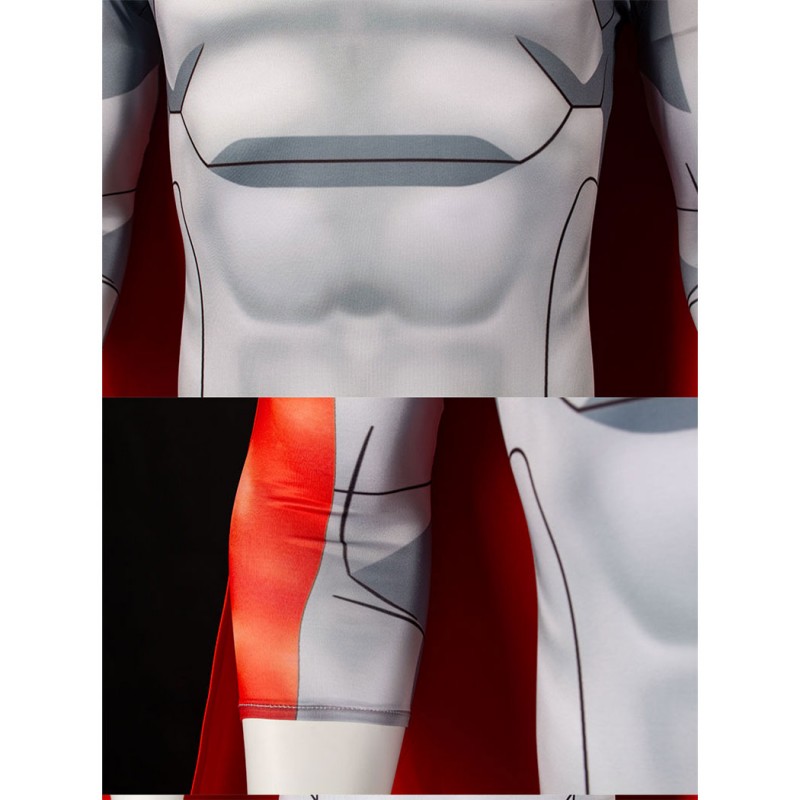 Invincible Omni-Man Costume Nolan Grayson Cosplay Jumpsuit Printed Suit