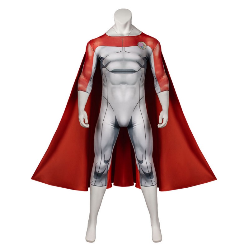 Invincible Omni-Man Costume Nolan Grayson Cosplay Jumpsuit Printed Suit