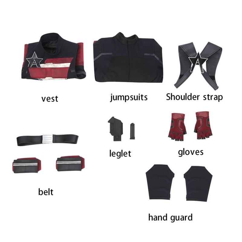 Thunderbolts U.S. Agent Cosplay Costume John Walker Halloween Outfit Superhero Suit