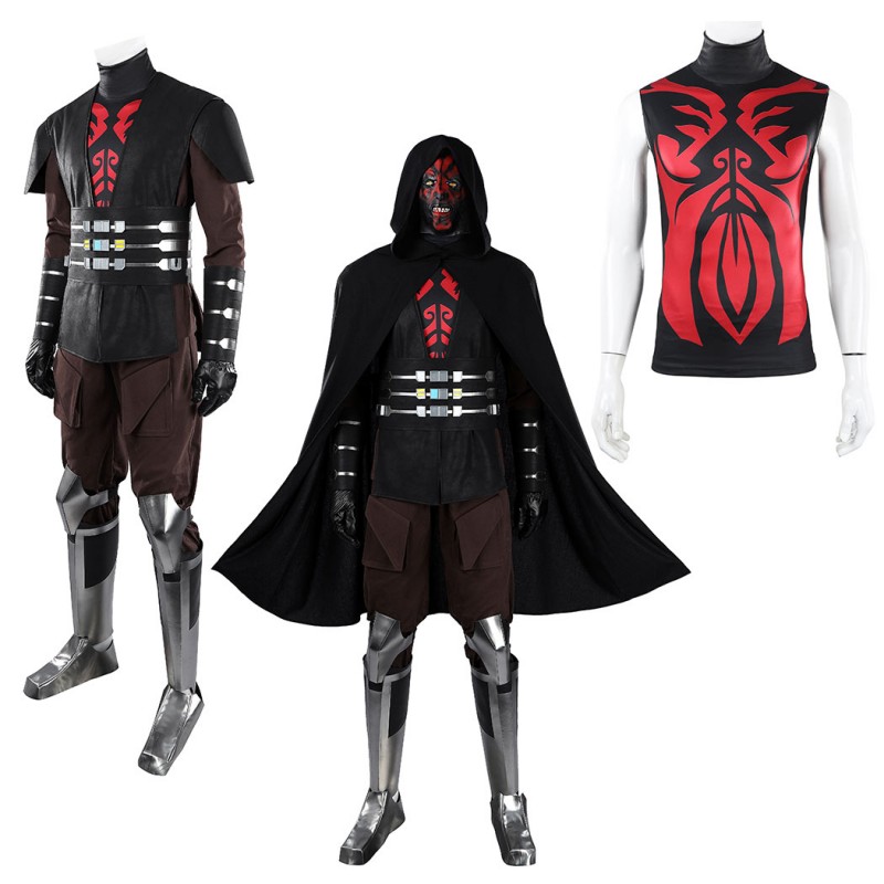 Star Wars Maul Shadow Lord Cosplay Costume Darth Maul Sith Lord Outfit Halloween Carnival Suit