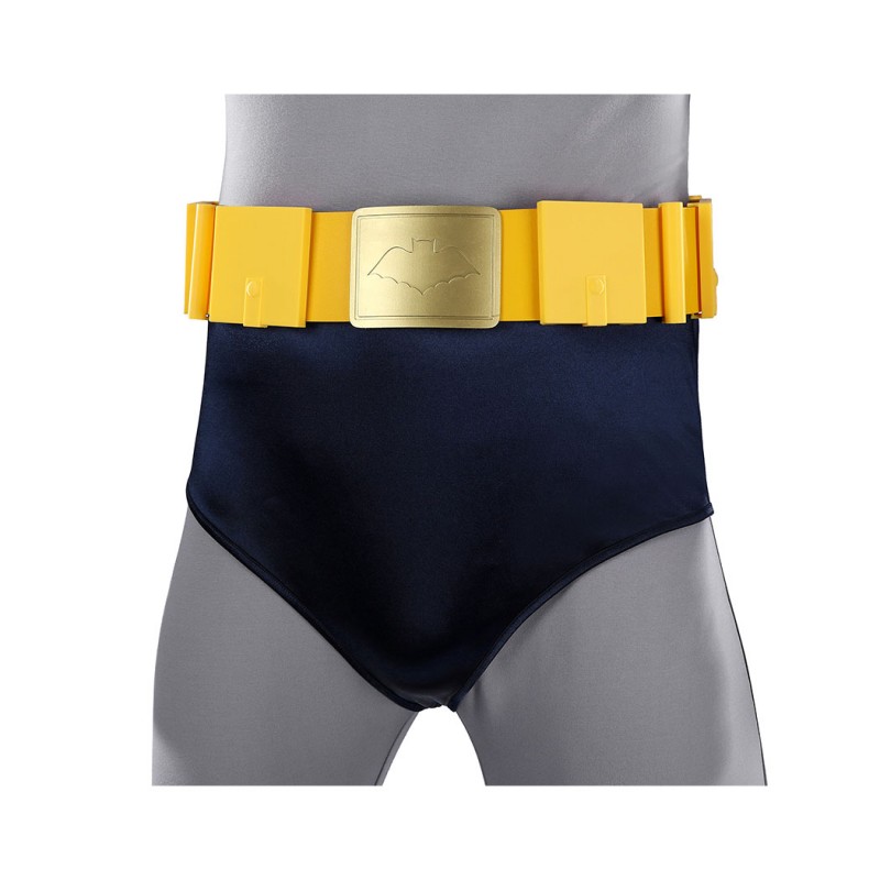 Adam West Cosplay Costume Retro Batsuit Halloween Outfit