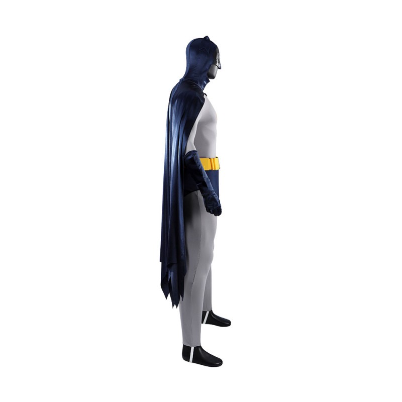 Adam West Cosplay Costume Retro Batsuit Halloween Outfit