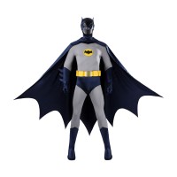 Adam West Cosplay Costume Retro Batsuit Halloween Outfit
