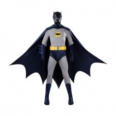 Adam West Cosplay Costume Retro Batsuit Halloween Outfit
