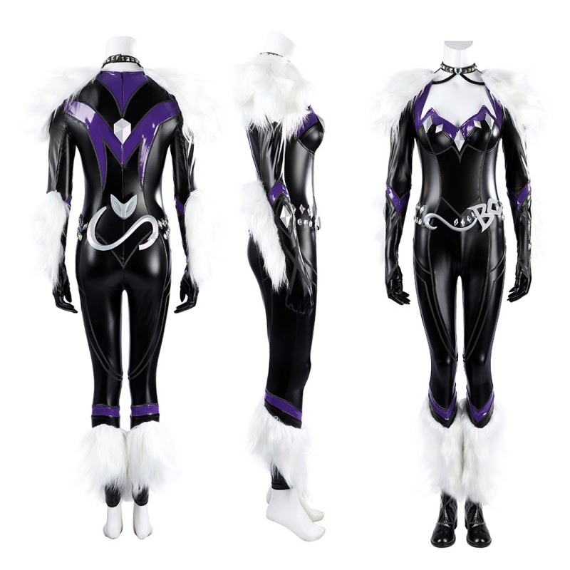 Marvel Rivals Black Cat Costume Felicia Hardy Cosplay Suit Black Outfit