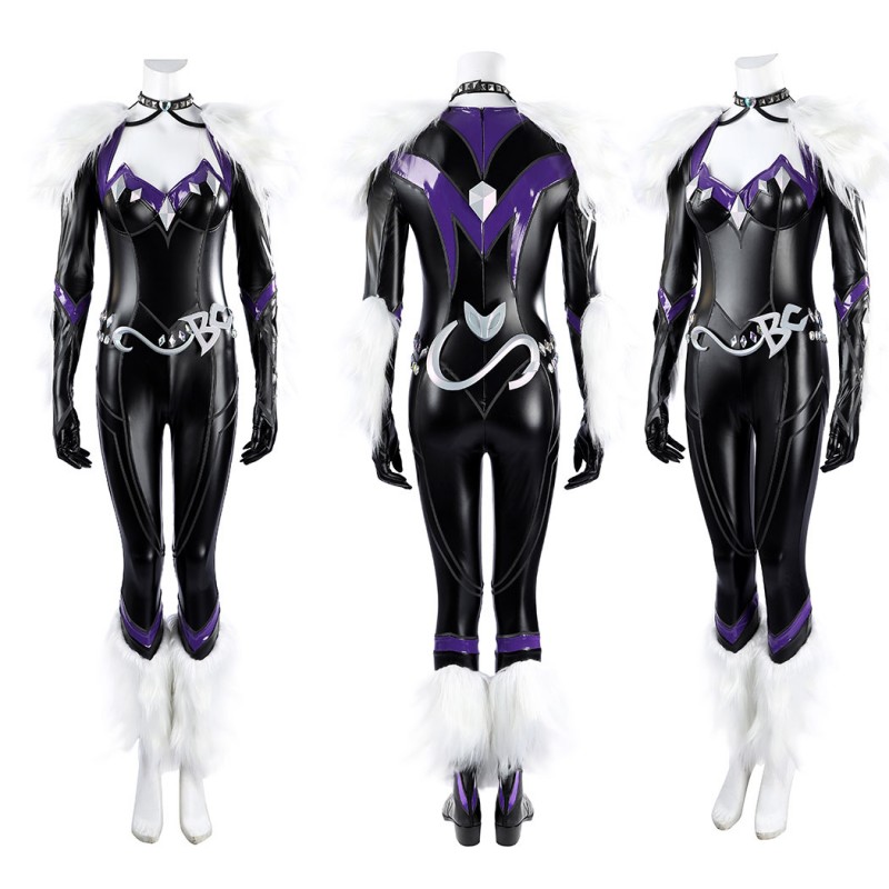 Marvel Rivals Black Cat Costume Felicia Hardy Cosplay Suit Black Outfit