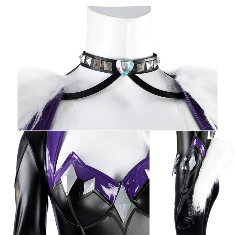 Marvel Rivals Black Cat Costume Felicia Hardy Cosplay Suit Black Outfit