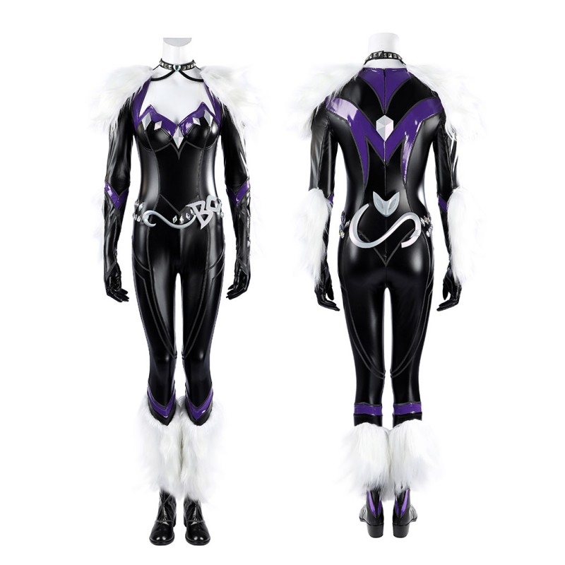 Marvel Rivals Black Cat Costume Felicia Hardy Cosplay Suit Black Outfit