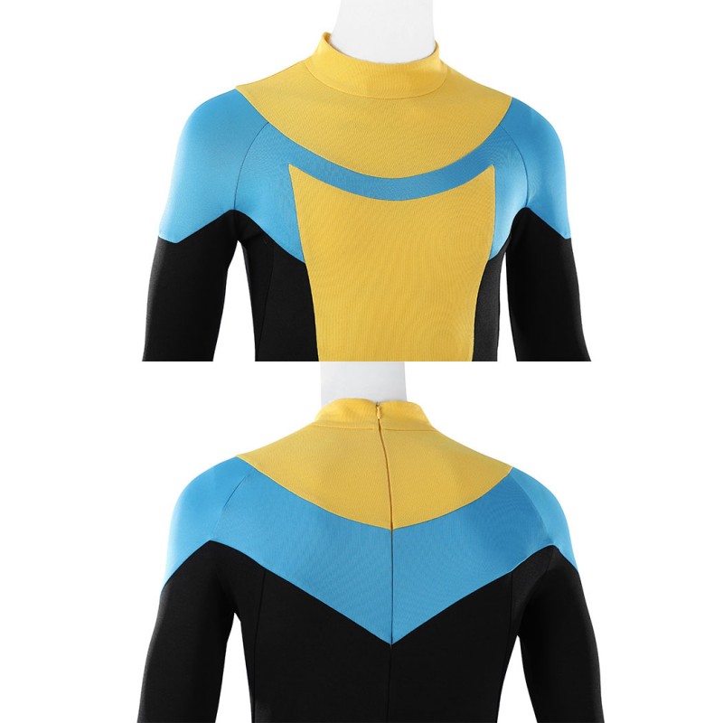 Invincible Mark Grayson Cosplay Costume Superhero Printed Zentai Bodysuit for Adult