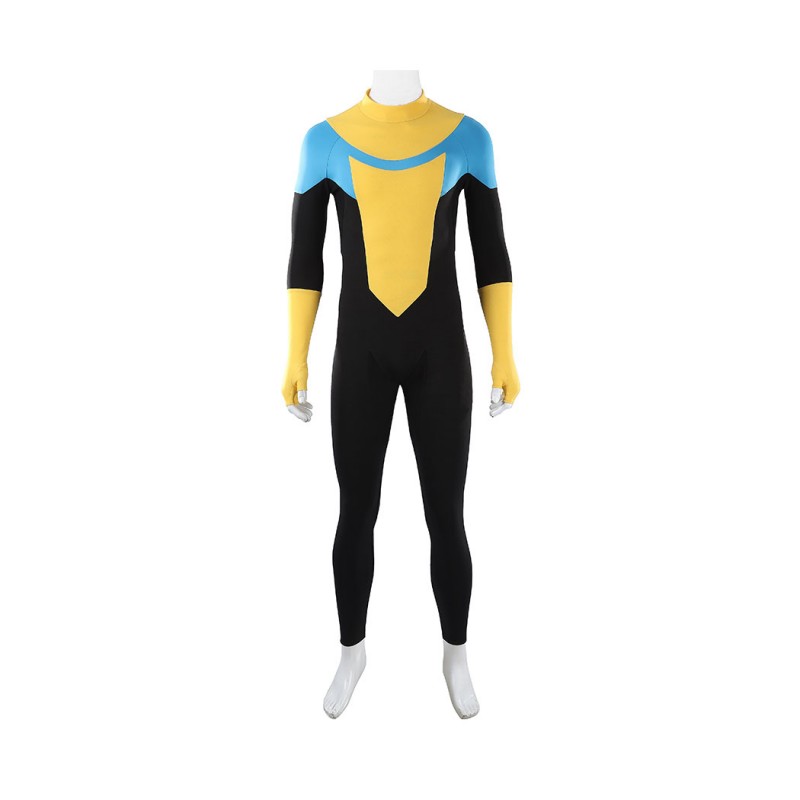Invincible Mark Grayson Cosplay Costume Superhero Printed Zentai Bodysuit for Adult