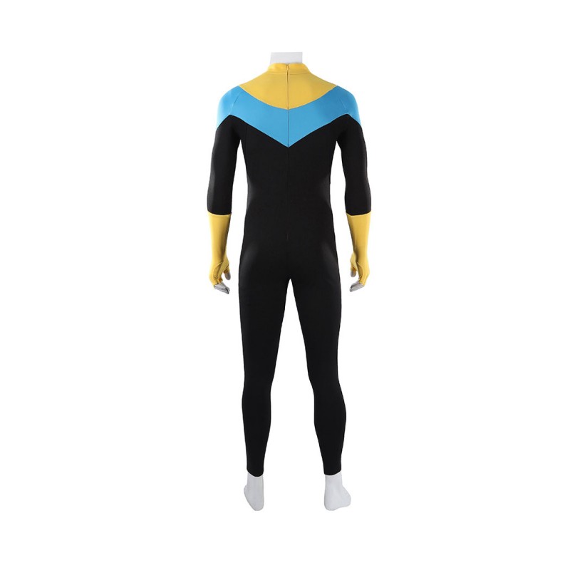 Invincible Mark Grayson Cosplay Costume Superhero Printed Zentai Bodysuit for Adult