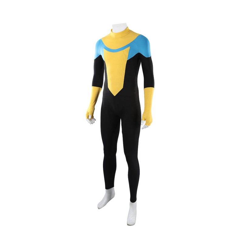 Invincible Mark Grayson Cosplay Costume Superhero Printed Zentai Bodysuit for Adult