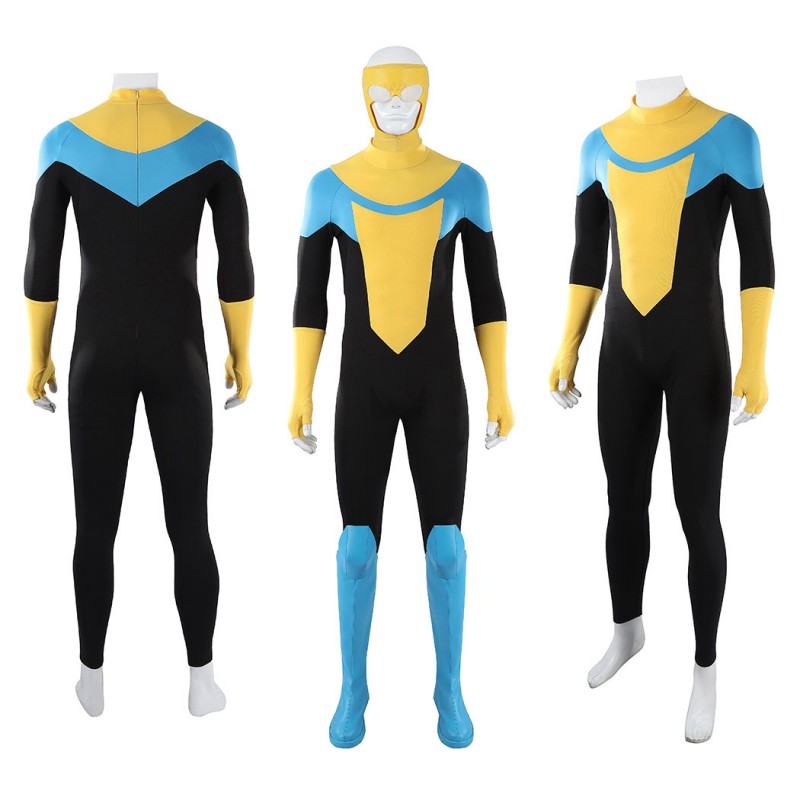 Invincible Mark Grayson Cosplay Costume Superhero Printed Zentai Bodysuit for Adult