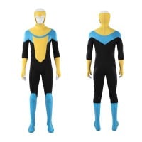 Invincible Mark Grayson Cosplay Costume Superhero Printed Zentai Bodysuit for Adult