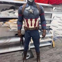 Captain America Steve Rogers Cosplay Costume Superhero Suit Adult Halloween Outfit