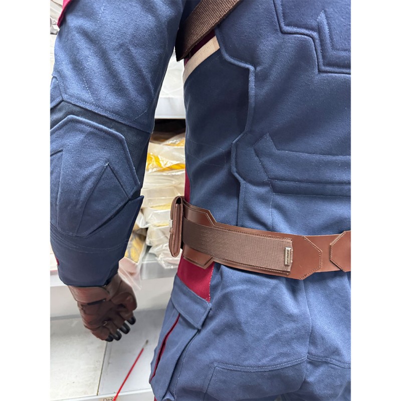 Captain America Steve Rogers Cosplay Costume Superhero Suit Adult Halloween Outfit