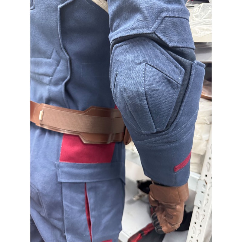 Captain America Steve Rogers Cosplay Costume Superhero Suit Adult Halloween Outfit