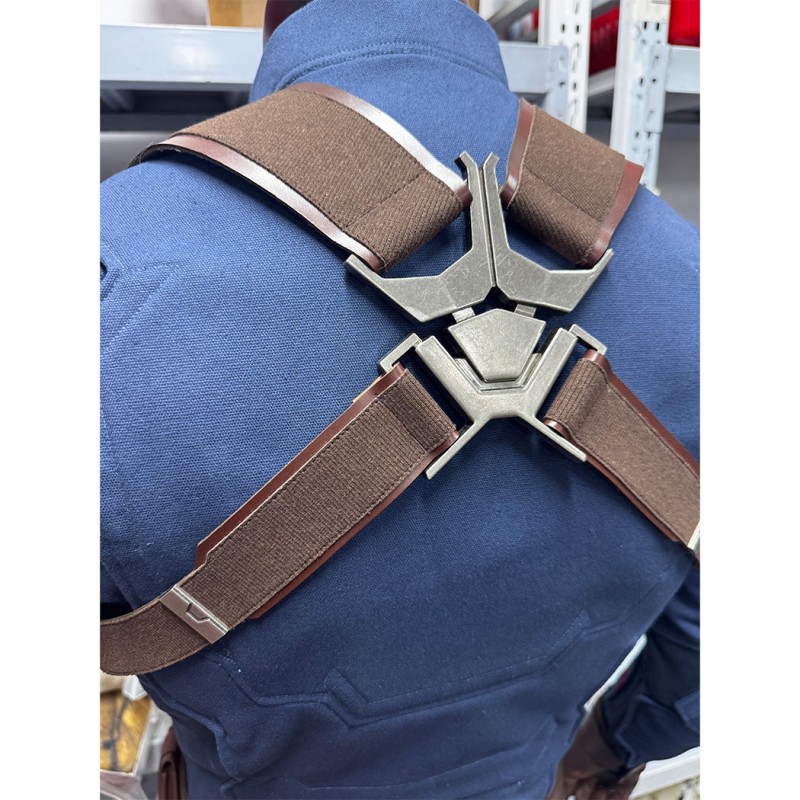 Captain America Steve Rogers Cosplay Costume Superhero Suit Adult Halloween Outfit