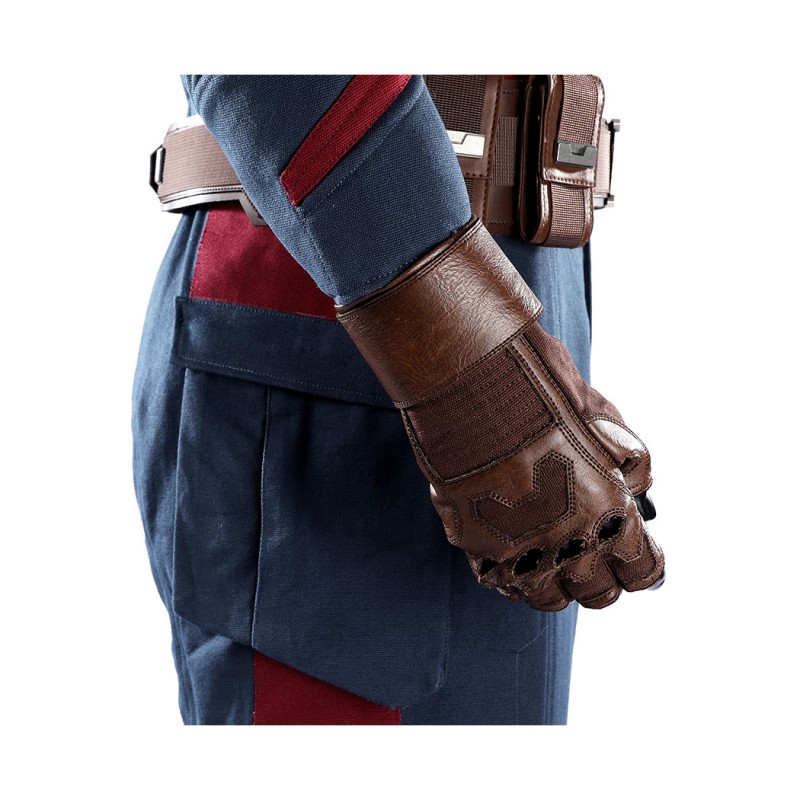 Captain America Avengers Endgame Cosplay Costume Steve Rogers Premium Superhero Suit for Halloween