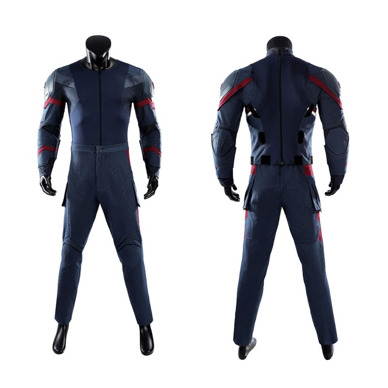Captain America Avengers Endgame Cosplay Costume Steve Rogers Premium Superhero Suit for Halloween