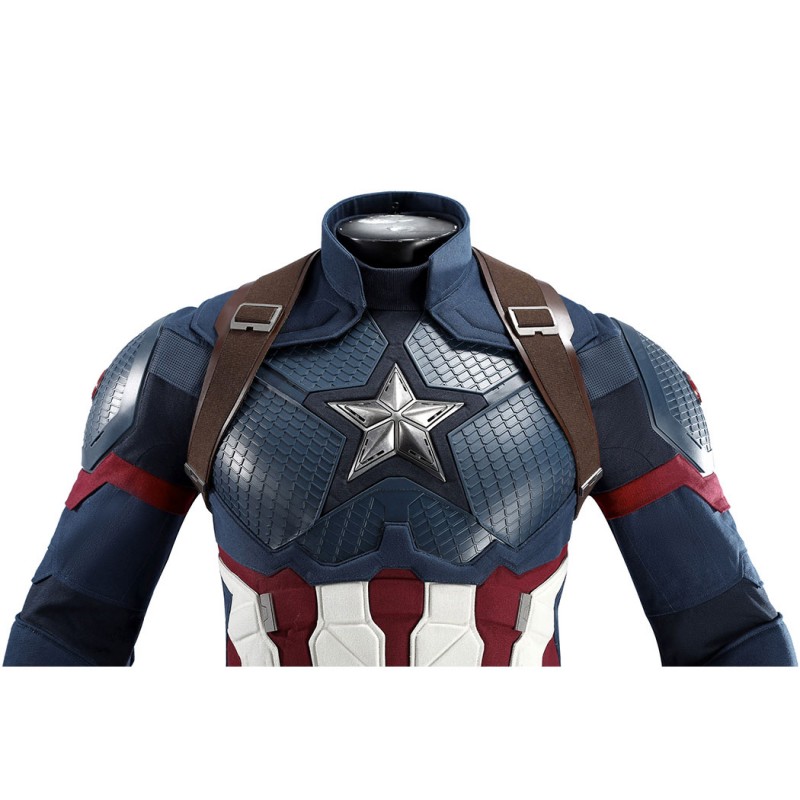 Captain America Steve Rogers Cosplay Costume Superhero Suit Adult Halloween Outfit