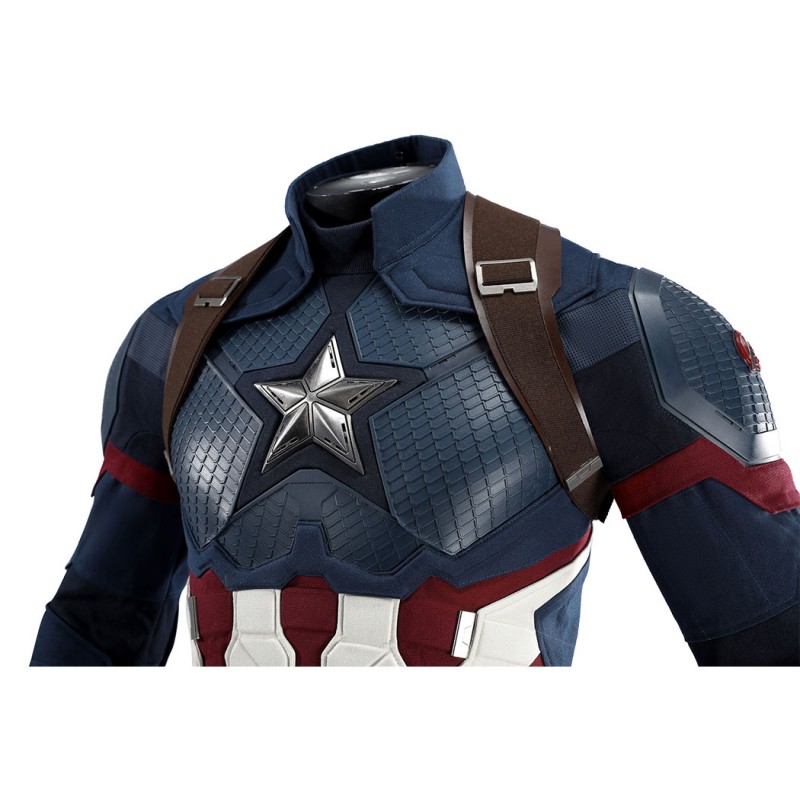 Captain America Steve Rogers Cosplay Costume Superhero Suit Adult Halloween Outfit