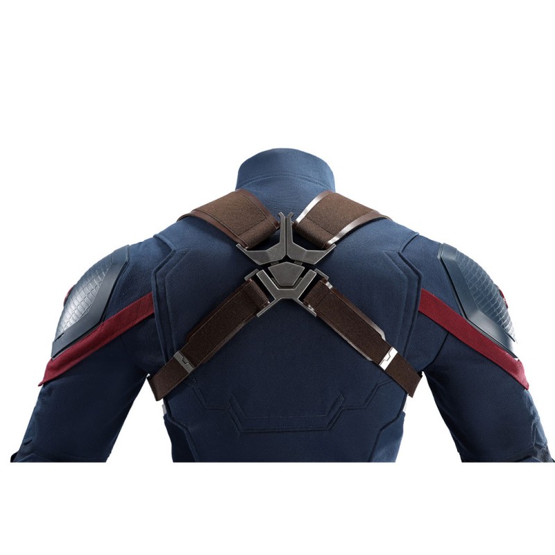 Captain America Steve Rogers Cosplay Costume Superhero Suit Adult Halloween Outfit
