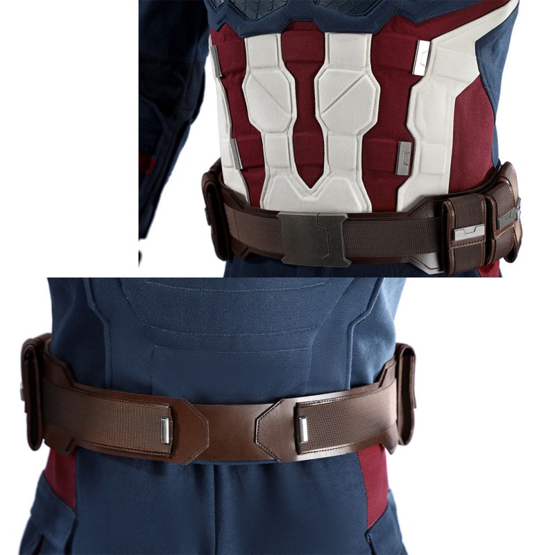 Captain America Steve Rogers Cosplay Costume Superhero Suit Adult Halloween Outfit
