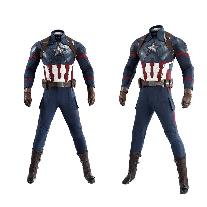 Captain America Steve Rogers Cosplay Costume Superhero Suit Adult Halloween Outfit