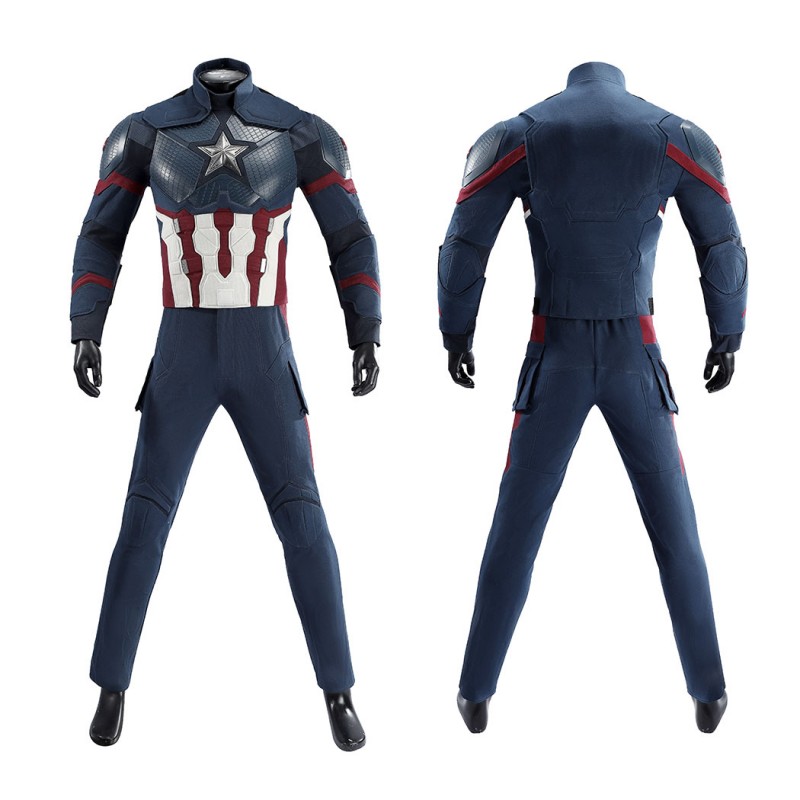 Captain America Steve Rogers Cosplay Costume Superhero Suit Adult Halloween Outfit