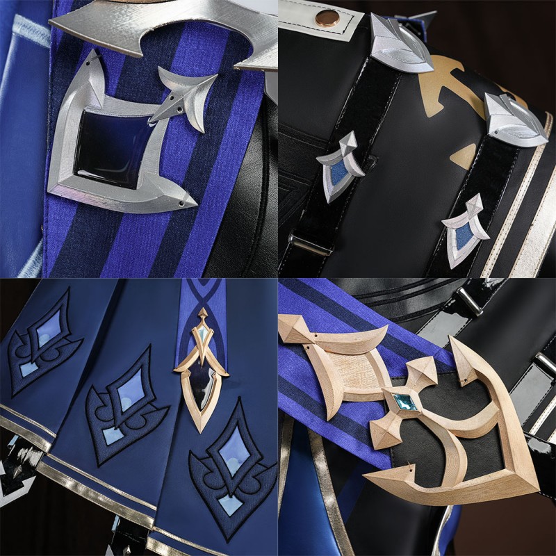 Genshin Impact Lohen Cosplay Costume Game Uniform Halloween Outfit