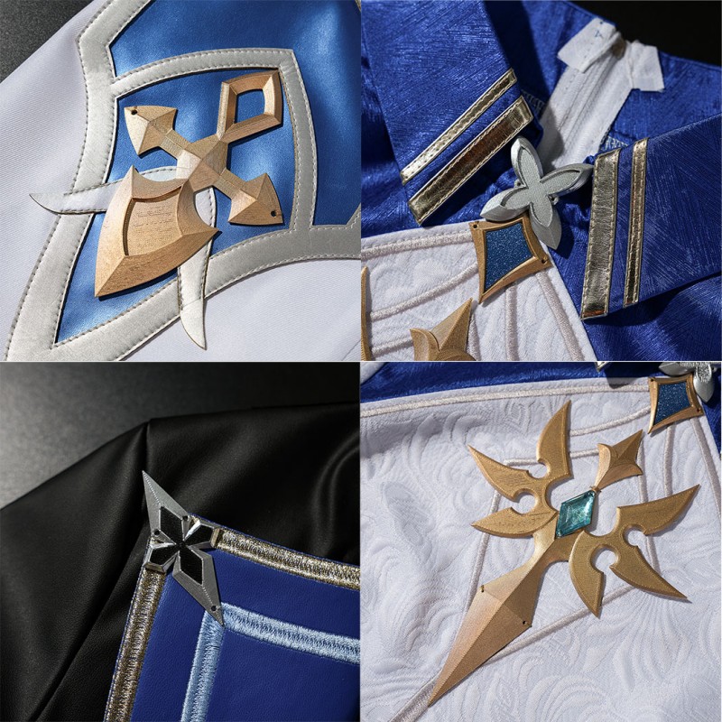 Genshin Impact Lohen Cosplay Costume Game Uniform Halloween Outfit