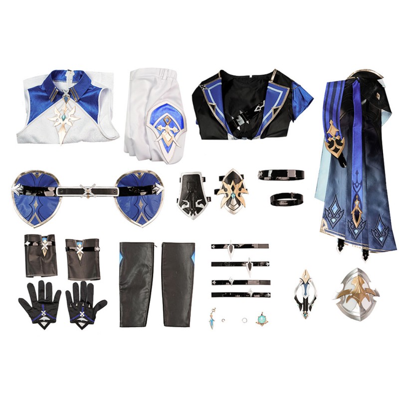 Genshin Impact Lohen Cosplay Costume Game Uniform Halloween Outfit