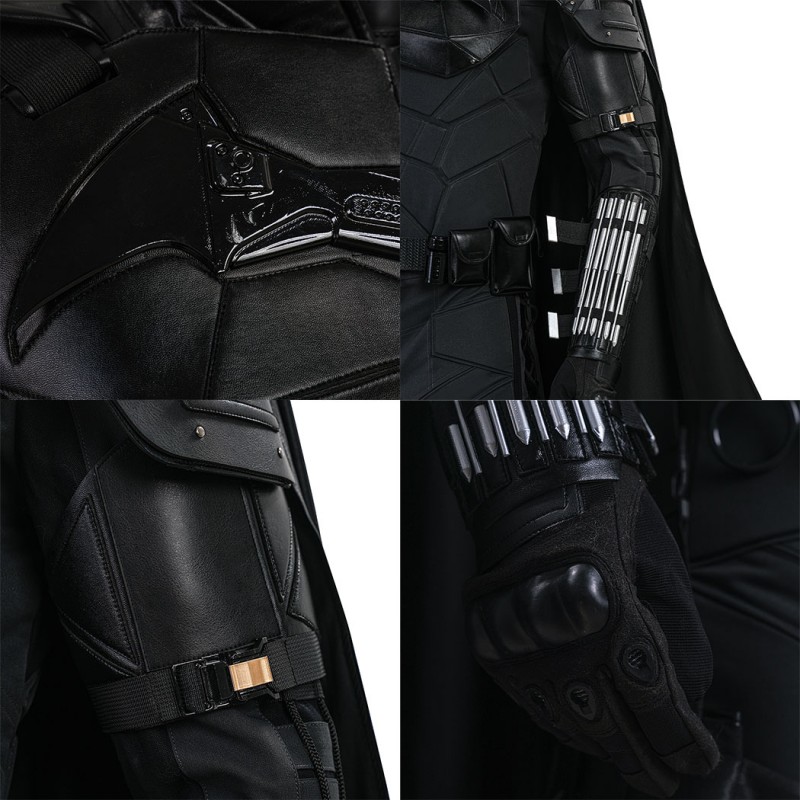 Bruce Wayne Cosplay Costume Black New Suit by Robert Pattinson