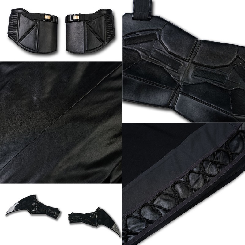 Bruce Wayne Cosplay Costume Black New Suit by Robert Pattinson