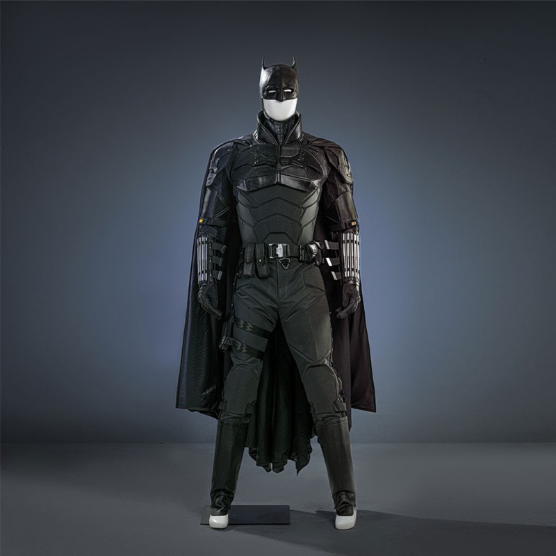 Bruce Wayne Cosplay Costume Black New Suit by Robert Pattinson