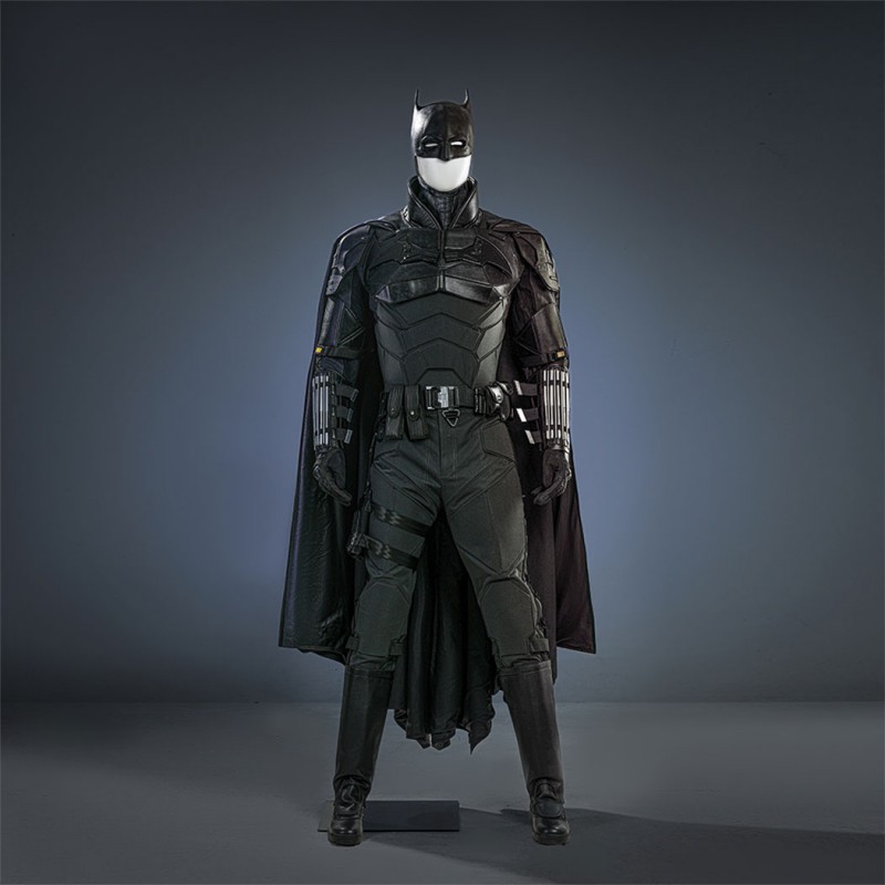 Bruce Wayne Cosplay Costume Black New Suit by Robert Pattinson