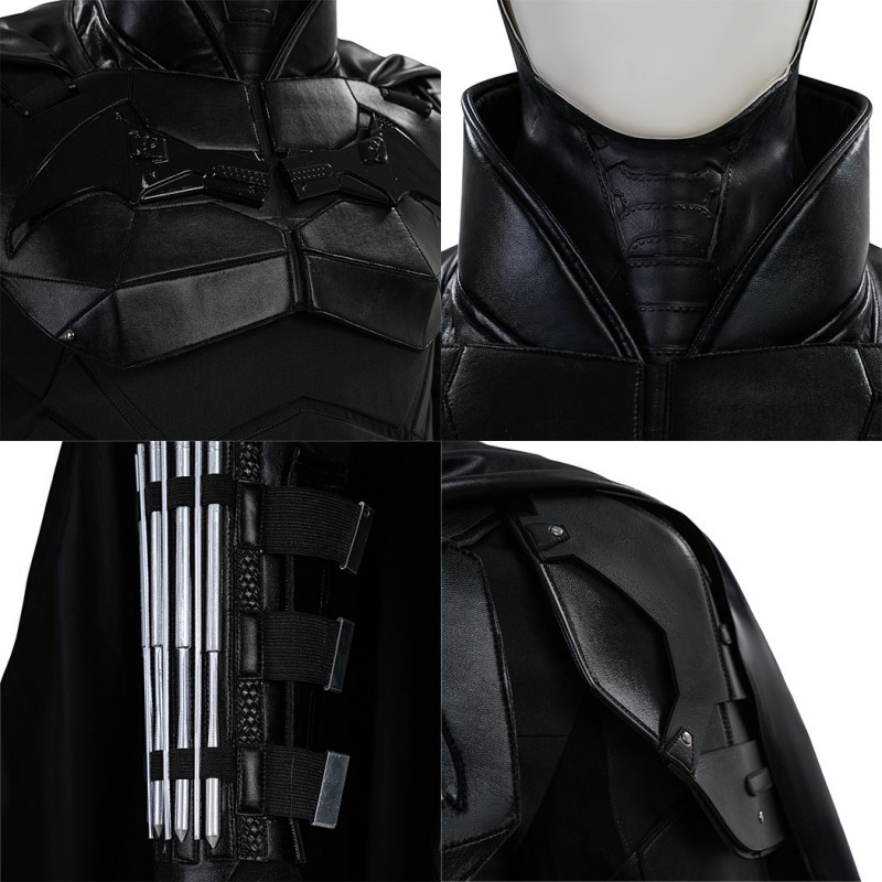 Bruce Wayne Cosplay Costume Black New Suit by Robert Pattinson