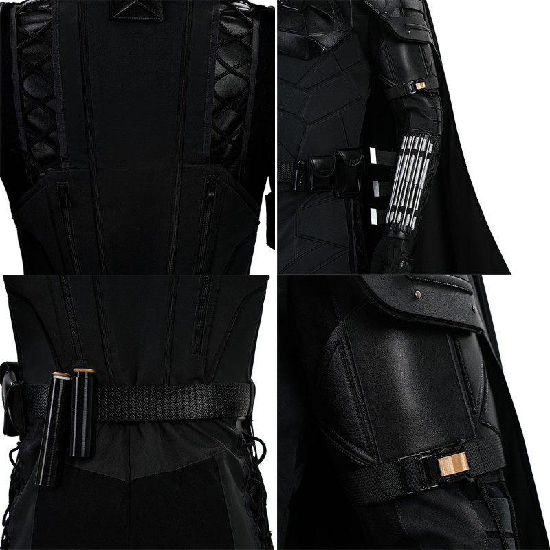 Bruce Wayne Cosplay Costume Black New Suit by Robert Pattinson