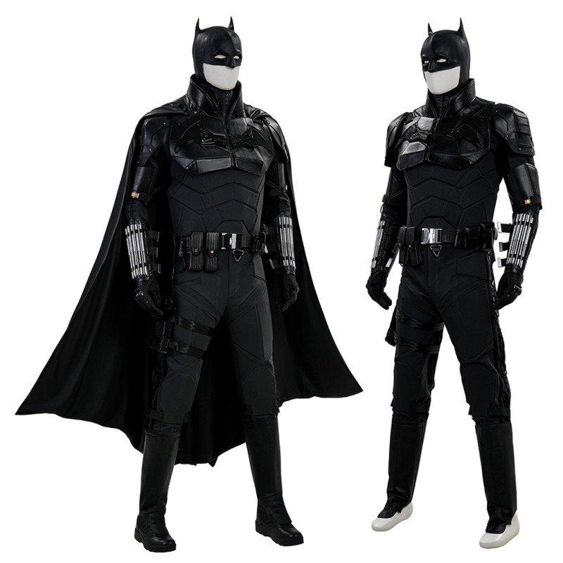 Bruce Wayne Cosplay Costume Black New Suit by Robert Pattinson