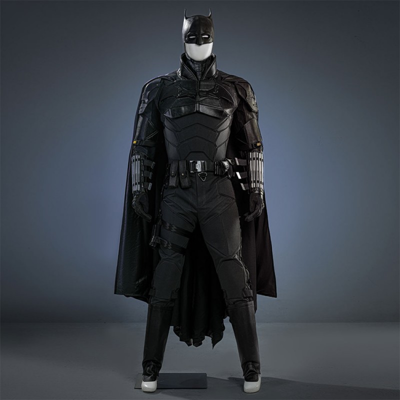 Bruce Wayne Cosplay Costume Black New Suit by Robert Pattinson