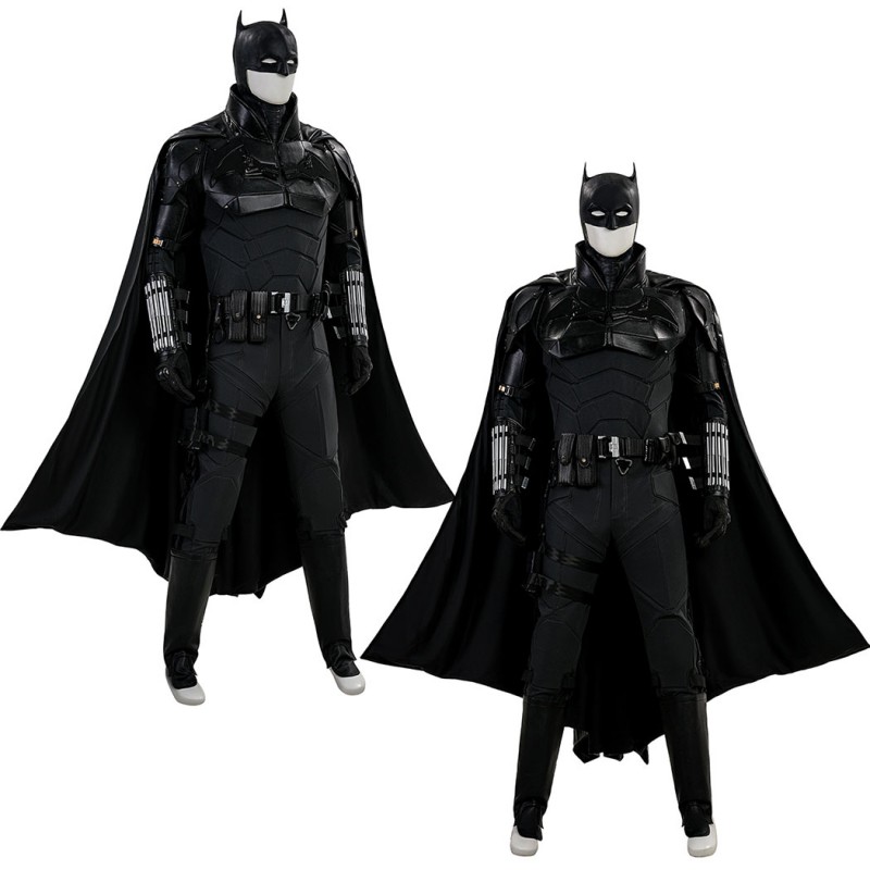 Bruce Wayne Cosplay Costume Black New Suit by Robert Pattinson
