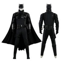 Bruce Wayne Cosplay Costume Black New Suit by Robert Pattinson