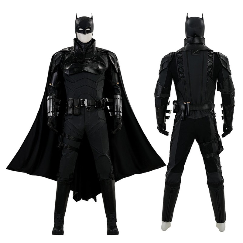 Bruce Wayne Cosplay Costume Black New Suit by Robert Pattinson