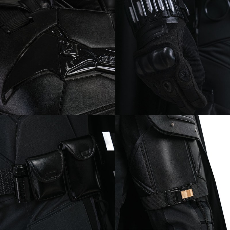 Bruce Wayne Cosplay Costume Black New Suit by Robert Pattinson