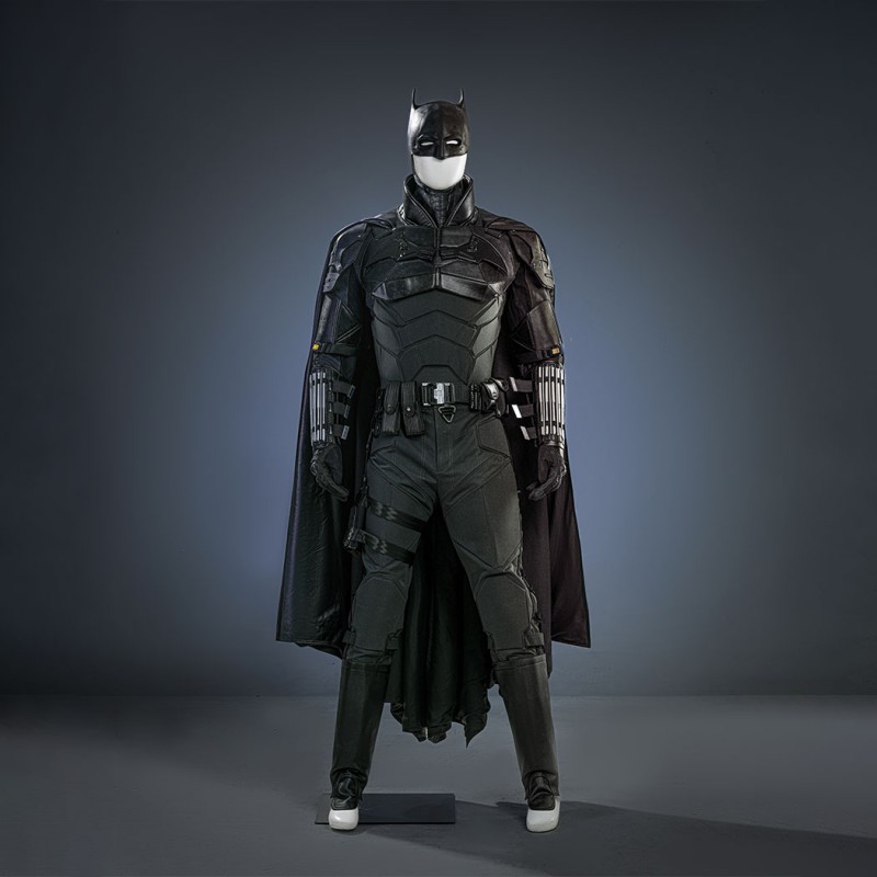 Bruce Wayne Cosplay Costume Black New Suit by Robert Pattinson