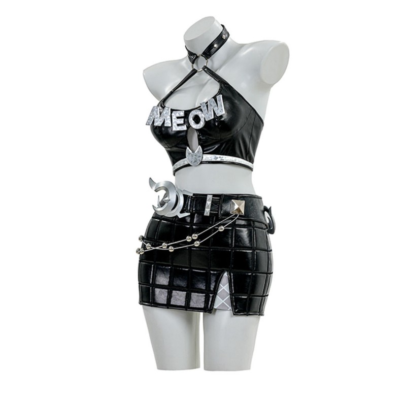 Marvel Rivals Black Cat Costume Felicia Hardy Halloween Outfit Adult Cosplay Suit