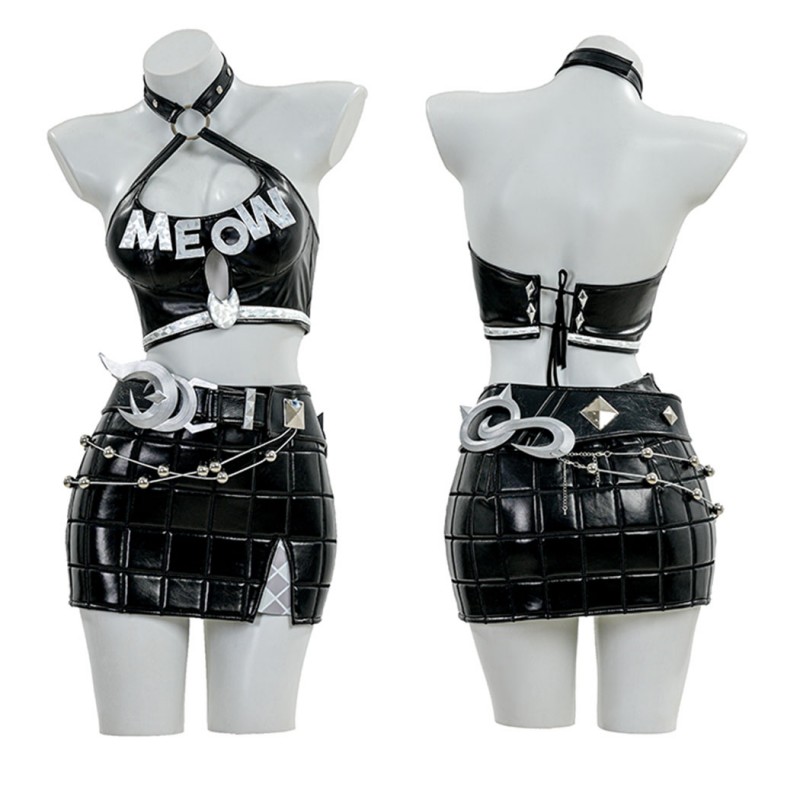 Marvel Rivals Black Cat Costume Felicia Hardy Halloween Outfit Adult Cosplay Suit