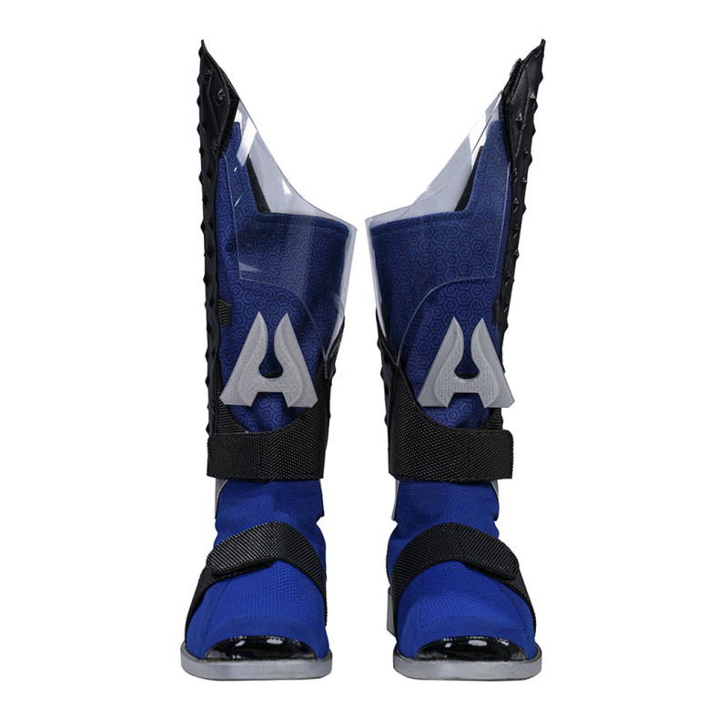 The Boys A-Train Cosplay Costume Superhero Suit Blue Premium Halloween Outfit